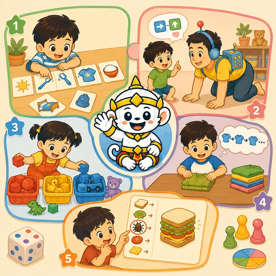 5 กิจกรรม unplugged สอนลูกคิดแบบโค้ดโดยไม่ต้องใช้จอ
