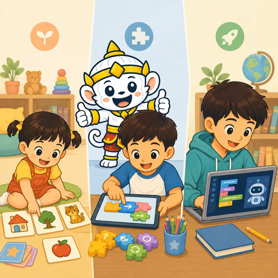 ลูกควรเริ่มเรียน coding ตอนอายุเท่าไหร่? เทียบแต่ละช่วงวัย