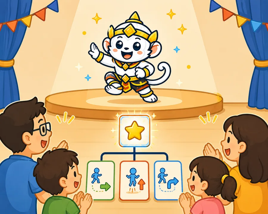 ประกอบท่าเล็กเป็นท่าใหญ่